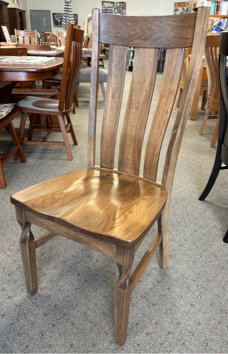 Amish Brantley Dining Chair - Rustic Hickory - Lite Asbury