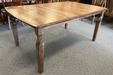 Amish Brantley Dining Table - Table Only - Closed Position - Rustic Hickory - Lite Asbury