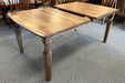 Amish Brantley Dining Table - Table Only Photo - Table Open - Rustic Hickory Lite Asbury Stain