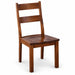 Amish Bristol Dining Chair - Emerson Woodcraft - Contemporary Amish Dining Chair - Solid Brown Maple 