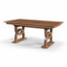 Amish Broadway Double Pedestal Dining Table - Amish Modern Base Table - Decorative Double Pedestal Table - Solid Cherry Amish Table - OCS-133 Tundra - No Background Photo