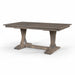 Amish Browning Twisted Double Pedestal Table - Twisted Table Base - Brown Maple - OCS-135 Drfitwood - Gray Modern Amish Table