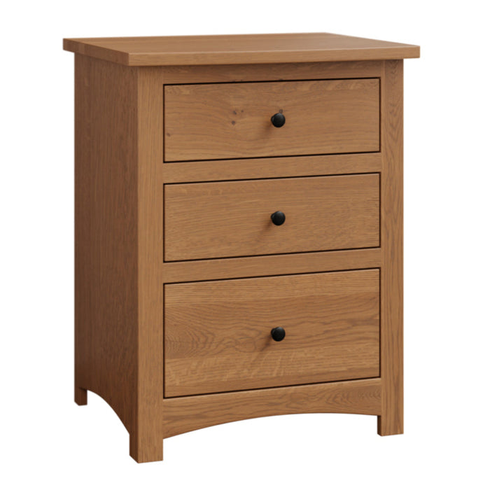 Amish Buckeye Nightstand Shaker Style Nightstand Quick Ship