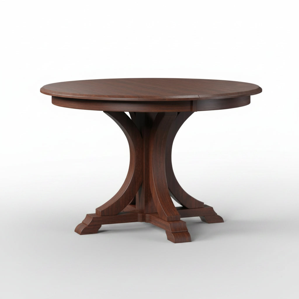 Amish Buckeye Single Pedestal Table Single Pedestal Tables Traditional