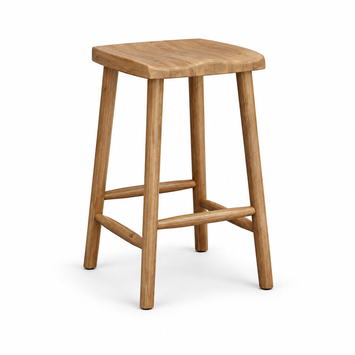 Amish Cambria Modern Barstool with Scooped Modern Seat