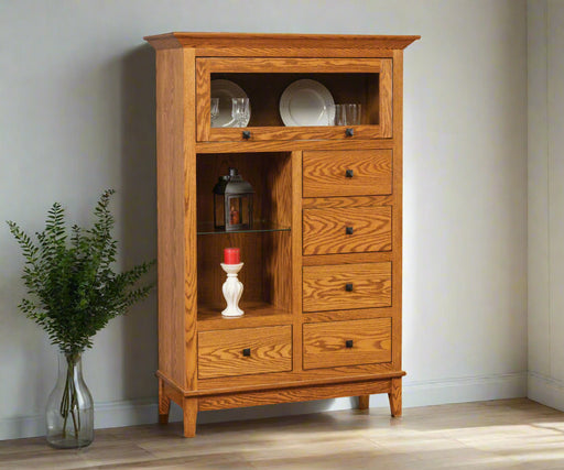 Amish Canterbury Cabinet
 Barrister shelf (Lawyer Bookcase)
Adjustable Glass Shelf 