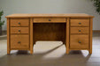 Amish Canterbury Double Pedestal Desk Desk Only Double Pedestal Desks Craftsman