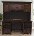 Amish Canterbury Double Pedestal Desk Desk with Hutch Top Double Pedestal Desks Craftsman