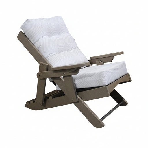 Amish Caribbean Siesta Folding Chair - Siesta Outdoors - Sunbrella Fabric - Tangent Poly 1