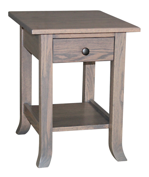 Amish Carlisle End Table - Amish End Table - Solid Oak Amish End Table