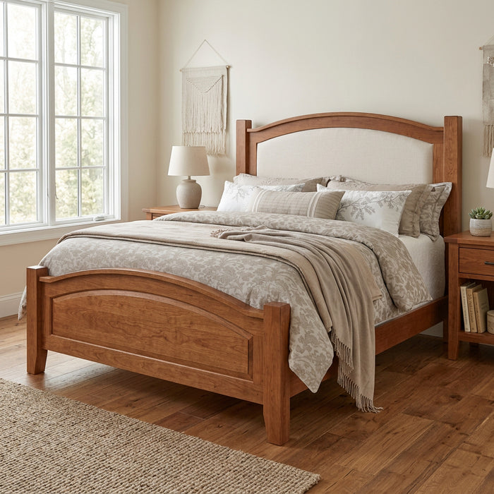 Amish Royal Carlston Upholstered Bed