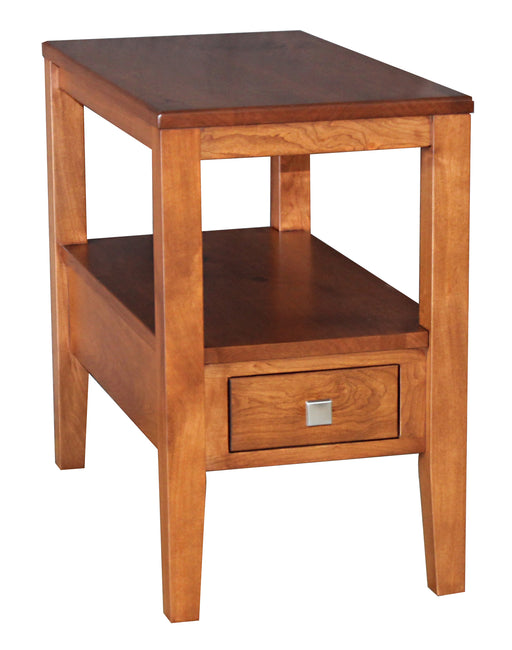 Amish Century End Table - Amish Mid-Century End Table - Solid Cherry End Table - Ashery Woodworking