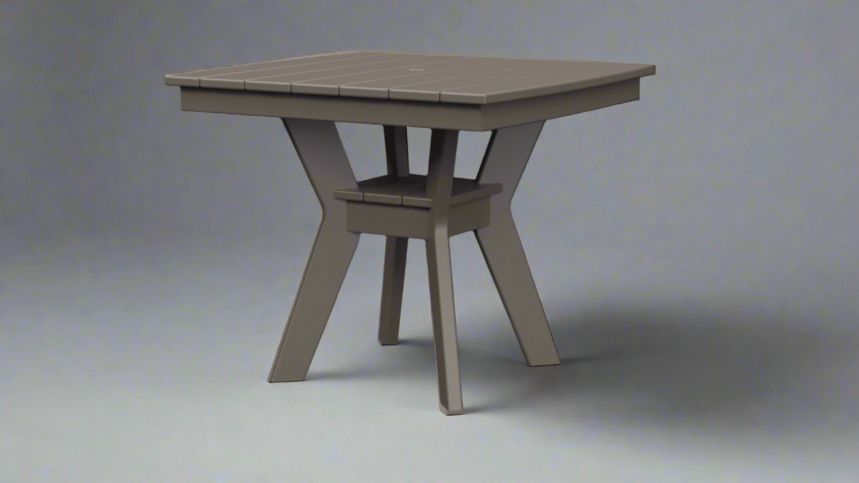 Amish Chat_33"_Square_Table Poly Outdoor Amish Furniture