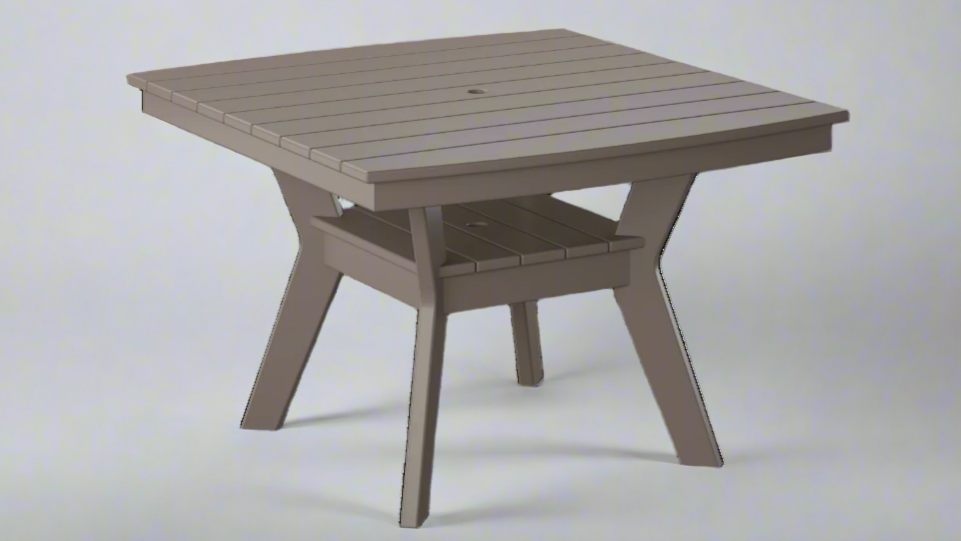Amish Chat_44"_Square_Table Poly Outdoor Amish Furniture