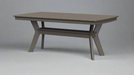 Amish Chat Table 38x72 Poly Outdoor 
furniture Dark Gray