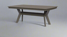Amish Chat Table 44" poly outdoor dark gray furniture