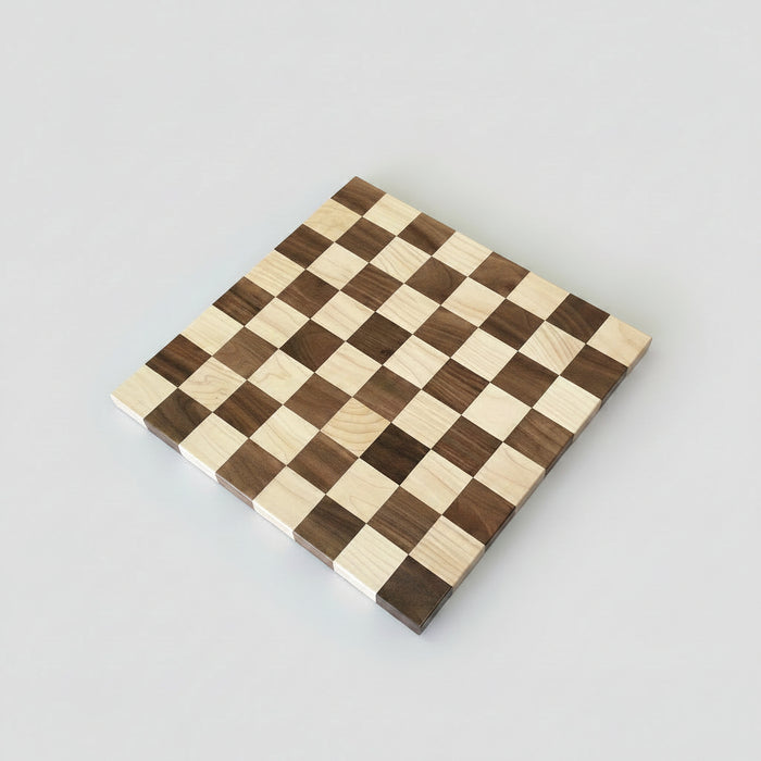 Amish Checker Chess Game Board Solid Walnut Maple Wood American Made Game Board