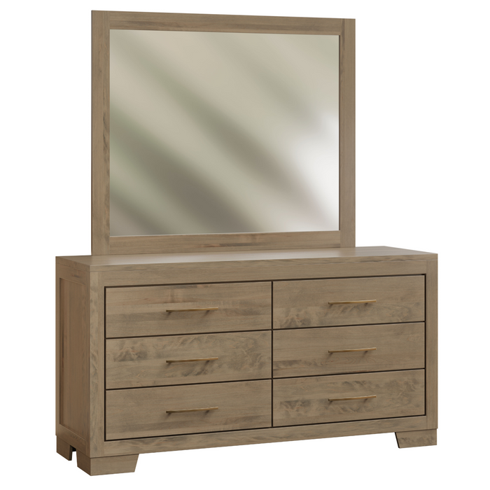 Amish Cheyenne Low Dresser With Mirror Option Dressers Contemporary Modern