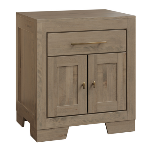 Amish Cheyenne Nightstand With Doors Nightstands With Doors Contemporary Modern