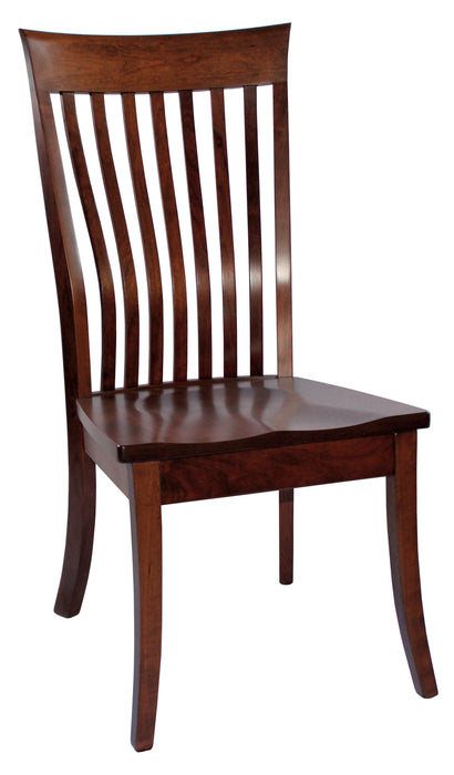 Amish Christy Dining Chair - Solid Cherry Amish Dining Chair - Country Comfort