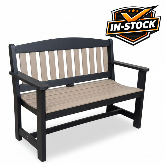 Amish Classic 4' Garden Bench - In-Stock - Multiple Colors