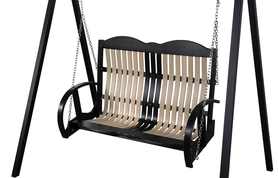 Amish Classic Cottage Polybent 4' Swing - E-Mar Backyard - Amish Made Polybent 4' Swing