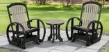 Amish Classic Cottage Polybent Glider - E-Mar Backyard - Amish Made Polybent Glider 1