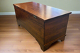Amish Classic Flat Top Cedar Chest - Amish Cedar Chest - Solid Cherry Cedar Chest - OCS-113 Michaels Stain - Back View