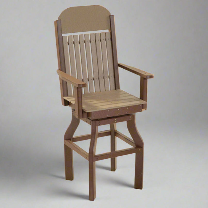 Amish Classic Mission Poly Swivel Bar Chair Berlin Gardens Luxcraft Poly Rabers Poly