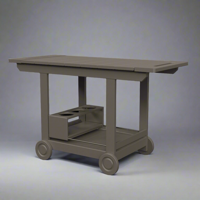 Amish_Classic_Serving_Cart In Dark Gray Outdoor Poly Furniture