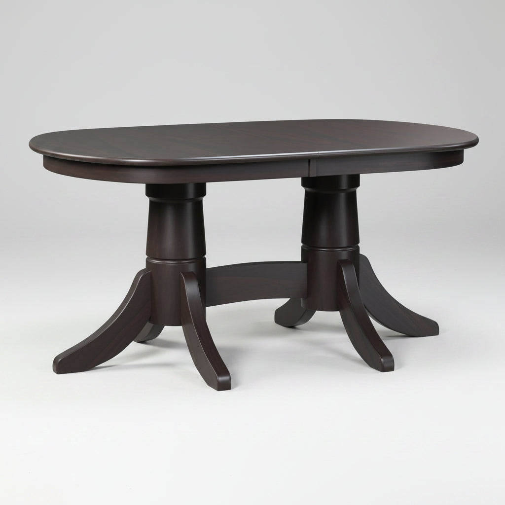 Amish Classic Shaker Double Pedestal Table Double Pedestal Dining Tables Contemporary