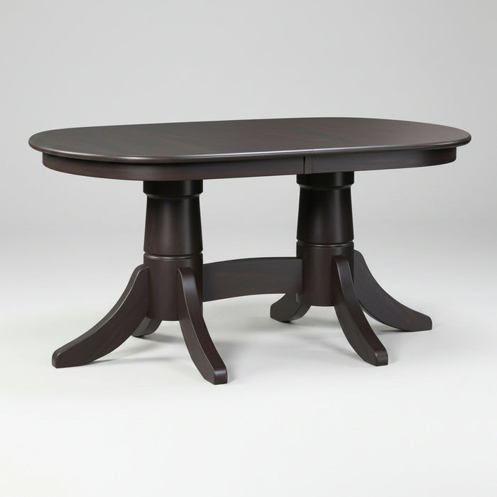 Amish Classic Shaker Double Pedestal Table Double Pedestal Dining Tables Contemporary