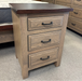 Amish Cleveland 5-Pc. Bedroom Suite - Solid Oak Bedroom Suite - Rough Sawn Tops - 5-Pc. Set - 3-Drawer Nightstand