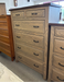 Amish Cleveland 5-Pc. Bedroom Suite - Solid Oak Bedroom Suite - Rough Sawn Tops - 5-Pc. Set - Chest of Drawers