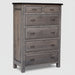 Amish Cleveland Chest of Drawers - Solid Maple - 2-Tone - Gray Stain