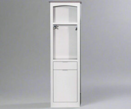 Amish Closet Cabinet with Tilt Out Hamper Custom Closet Design