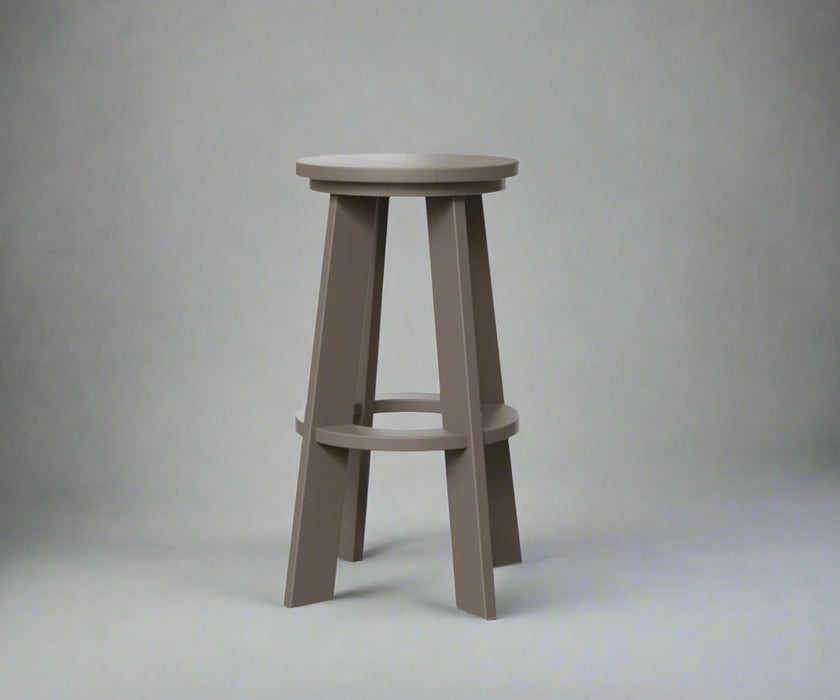 Amish Coastal Counter Height Barstool Dark Gray Amish poly outdoor furniture