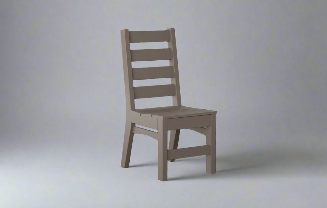 Amish_Coastal_Side_Chair regular height poly outdoor dark gray furniture