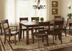 Amish Cody Dining Set - Liberty Leg Table - Cody Chairs - Solid Oak