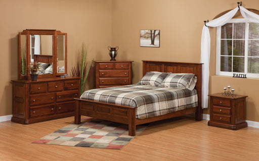Amish Colonial Bedroom Set - 5-Piece - Solid Cherry