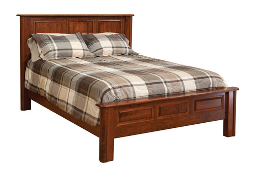 Amish Colonial Panel Bed - Solid Cherry