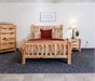 Amish Colton Bed - Queen Size - Rustic Brown Maple Natural - Rustic Amish Bed