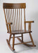 Amish Comb Back Rocking Chair - Country Style Rocking Chair Solid Oak Wood