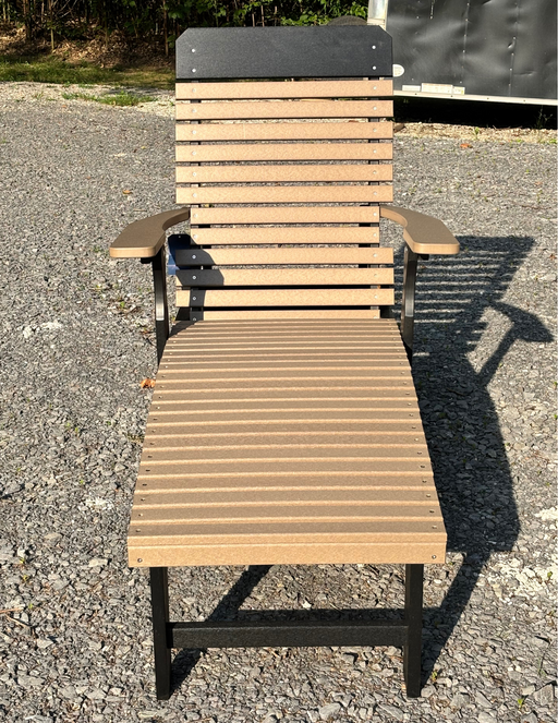 Amish Comfort Back Poly Chaise Lounge - Amish Poly Chaise Lounge - In-Stock
