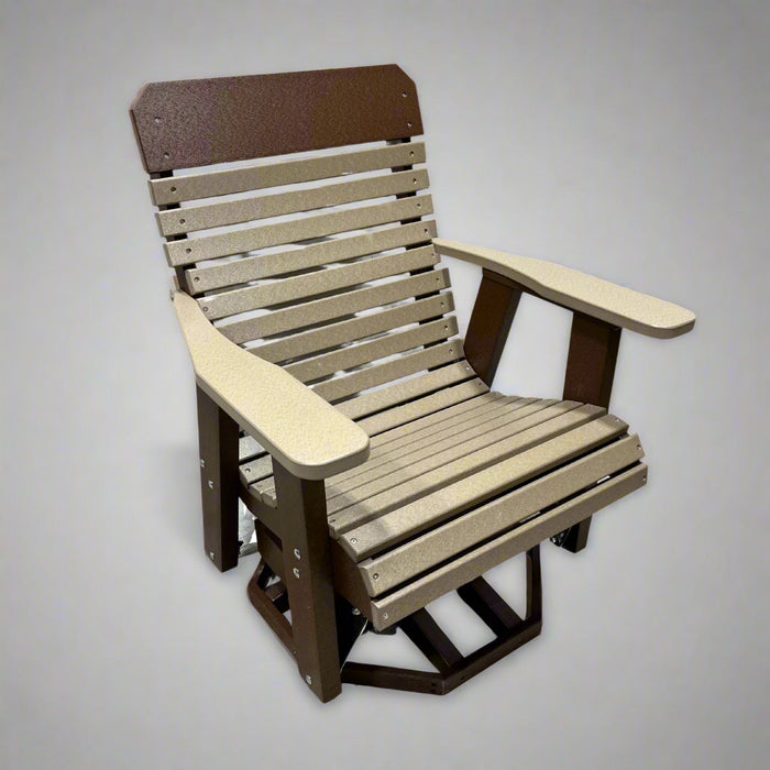 Amish Comfort Back Swivel Glider