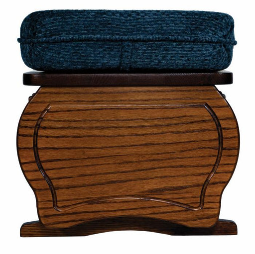 Amish Oak with Michaels Stain Contemporary Style Gliding Ottoman