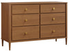 Amish Contour Dresser on Brown Maple Harvest Stain Modern Style