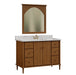 Amish Conway Bathroom Vanity - 48" Wide - Cherry Wood Natural Finish - Trusty Wood - Amish Made Bathroom Vanity - Mid-Century Modern Bathroom Vanity 1