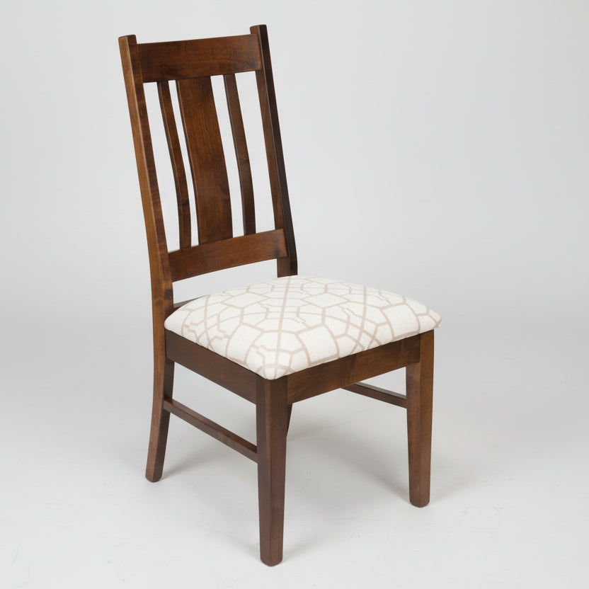 Amish Cooper Dining Chair Fabric Dining Chairs Heartland + Weaver Mission