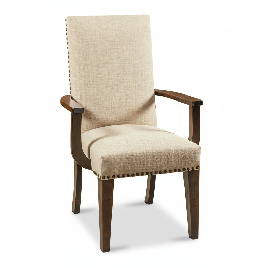 Quick Ship Corbin Dining Arm Chair Fabric Dining Chairs Contemporary Heartland Fabric Standard